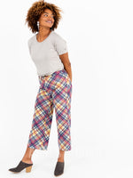 Agnes & Dora™ Wide Leg Crop Pant Classic Plaid - Small Scale