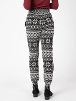 Agnes & Dora™ Everyday Jogger Alpine Fairisle - Black