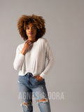 Agnes & Dora™ Pullover Sweater Ivory