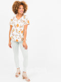 Agnes & Dora™ Love Top Ivory/Rust