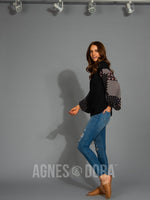 Agnes & Dora™ Chelsea Top Black with Black Boho