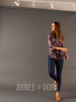 Agnes & Dora™ Festival Top Lt Navy/Blush Boho