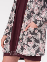 Agnes & Dora™ Essential Cardigan Pink & Silver Floral