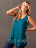 Agnes & Dora™ Essential Tank Scoop Neck Jade