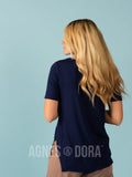 Agnes & Dora™ Side Button Top Navy