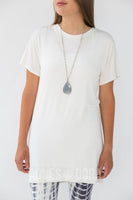 Agnes & Dora™ Ivory Straight Tunic