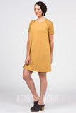 Agnes & Dora™ Lace Raglan Dress Deep Gold