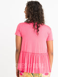 Agnes & Dora™ Relaxed Ruffle Tee Coral