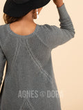 Agnes & Dora™ Cable Pullover Gray