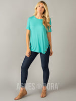 Agnes & Dora™ Side Button Top Seafoam