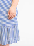 Agnes & Dora™ Slip Dress Deep Blue Stripe