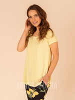 Agnes & Dora™ Everyday Tee Yellow/Ivory Stripe