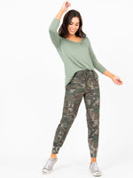 Agnes & Dora™ Classic Jogger Olive Camo