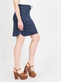 Agnes & Dora™ Live In Skirt Navy with White Pin Dot