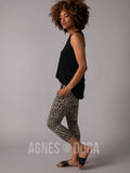 Agnes & Dora™ Pocket Crop Black/Taupe Animal