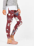 Agnes & Dora™ Leggings Vintage Botanical Black Cherry