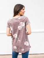 Agnes & Dora™ Everyday Tee Burgundy Floral