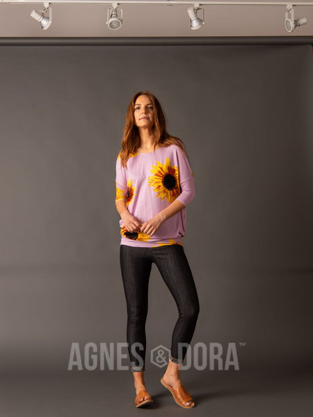 Agnes & Dora™ Dolman Tunic Modal Wild Sunflower