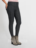 Agnes & Dora™ Knit Jegging Pin Stripe B&W