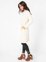 Agnes & Dora™ Effortless Hooded Dress Heathered Oatmeal