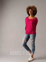 Agnes & Dora™ Dolman Tunic Raspberry