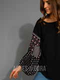 Agnes & Dora™ Chelsea Top Black with Black Boho