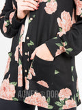 Agnes & Dora™ Blouson Essential Cardigan Black/Blush/HGRY