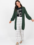 Agnes & Dora™ Blouson Cardigan Forest Green