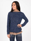 Agnes & Dora™ Cross Over Sweater Navy