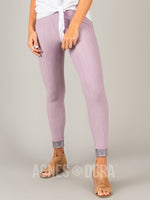 Agnes & Dora™ Knit Jeggings Lavender (reenforced elastic waistband)