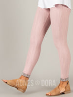 Agnes & Dora™ Knit Jeggings Light Pink (reenforced elastic waistband)