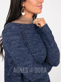 Agnes & Dora™ Cross Over Sweater Navy