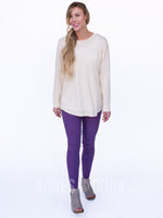 Agnes & Dora™ Easy Tee Long Sleeve Cream