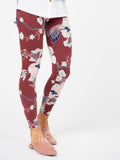 Agnes & Dora™ Leggings Vintage Botanical Black Cherry