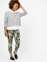 Agnes & Dora™ Knit Jeggings Olive Camo (reenforced elastic waistband)