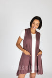 Agnes & Dora™ Cascade Vest Mauve Latte