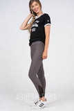 Agnes & Dora™ Knit Jegging Mesh Charcoal