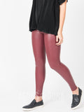 Agnes & Dora™ Leggings Pleather Oxblood