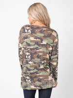 Agnes & Dora™ Country Road Cardigan Camo