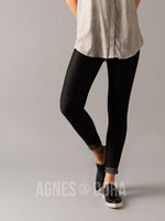 Agnes & Dora™ Knit Jeggings Black (reenforced elastic waistband)