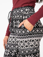 Agnes & Dora™ Everyday Jogger Alpine Fairisle - Black