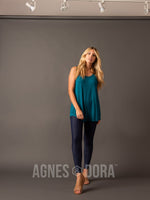 Agnes & Dora™ Essential Tank Scoop Neck Jade