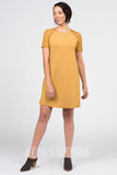 Agnes & Dora™ Lace Raglan Dress Deep Gold