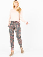 Agnes & Dora™ Classic Jogger Black Floral