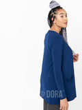 Agnes & Dora™ Favorite Cardi Modal Blue Estate Solid