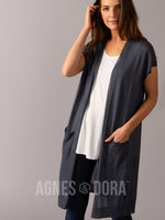 Agnes & Dora™ Sheer Duster Gunmetal