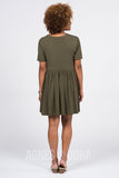 Agnes & Dora™ Modern Tunic Dress Olive