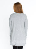 Agnes & Dora™ Essential Cardigan Light Gray Solid