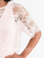 Agnes & Dora™ Mesh Tee Rosy Light Lace