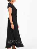 Agnes & Dora™ Crossover Maxi Dress Black